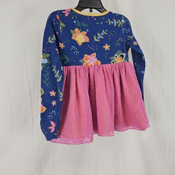 Matilda Jane QUIET CONTEMPLATION Top 6 Girls Swiss Dot Floral Make Believe - Picture 6 of 8